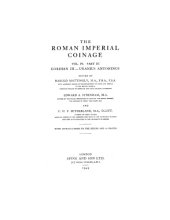 book Roman Imperial Coinage, Volume IV, Part III: Gordian III to Uranius Antonius