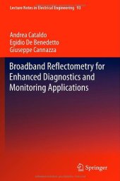 book Broadband Reflectometry for Enhanced Diagnostics and Monitoring Applications