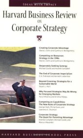 book Harvard Business Review on Corporate Strategy (Harvard Business Review Paperback Series)