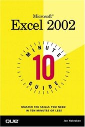 book 10 Minute Guide to Microsoft Excel 2002