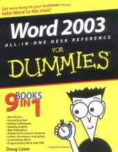 book Word 2003 All-in-One Desk Reference for Dummies