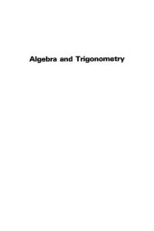 book Algebra and Trigonometry