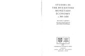 book Studies in the Byzantine Monetary Economy c.300-1450