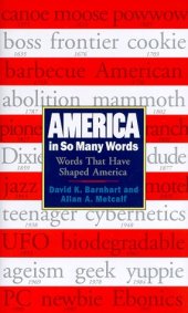 book America in So Many Words: Words That Have Shaped America