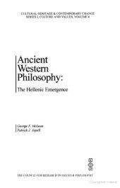 book Ancient Western Philosophy: The Hellenic Emergence