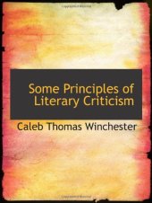 book Some Principles of Literary Criticism