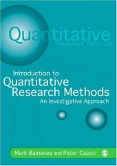 book Introduction to Quantitative Research Methods: An Investigative Approach