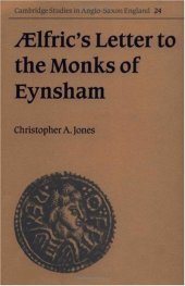 book Aelfric's Letter to the Monks of Eynsham