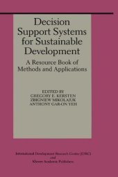 book Decision Support Systems for Sustainable Development: A Resource Book of Methods and Applications