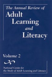 book The Annual Review of Adult Learning and Literacy, Volume 2 (National Center for the Study of Adult  Learning)