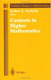 book Contests in Higher Mathematics - Miklós Schweitzer competitions 1962-1991