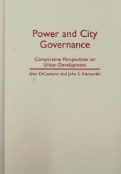 book Power and City Governance: Comparative Perspectives on Urban Development