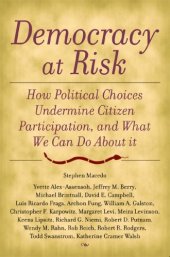 book Democracy at Risk: How Political Choices Undermine Citizen Participation