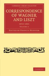 book Correspondence of Wagner and Liszt, Volume 2