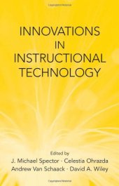 book Innovations in Instructional Technology