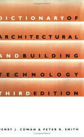 book Dictionary of Architectural and Building Technology (Dictionary)