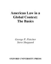 book American Law in a Global Context: The Basics