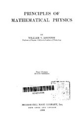 book Principles of Mathematical Physics