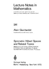 book Symmetric Hilbert spaces and related topics; infinitely divisible positive definite functions, continuous products and tensor products, Gaussian and Poissonian stochastic processes