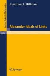 book Alexander Ideals of Links