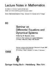 book Seminar on Differential Equations and Dynamical Systems