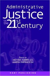 book Administrative Justice in the 21st Century