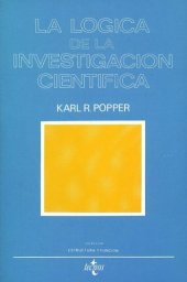 book La Logica De La Investigacion Cientifica (Estructura y Funcion)