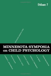 book Symposia on Child Psychology, Volume 7