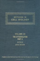 book The Cytoskeleton Part A. Cytoskeletal Proteins, Isolation and Characterization