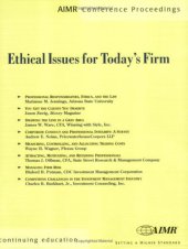 book Ethical Issues for Today's Firm