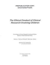 book Ethical conduct of clinical research involving children