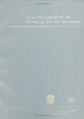 book New Developments in Mortgage-Backed Securities