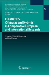 book CHIMBRIDS - Chimeras and Hybrids in Comparative European and International Research: Scientific, Ethical, Philosophical and Legal Aspects