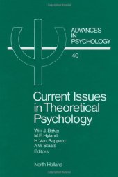 book Current Issues in Theoretical Psychology