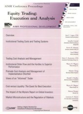 book Equity Trading: Execution and Analysis