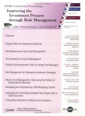 book Improving the Investment Process through Risk Management