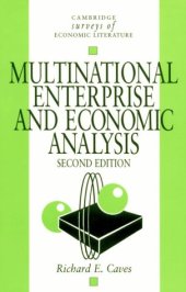 book Multinational Enterprise and Economic Analysis (Cambridge Surveys of Economic Literature)