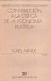 book Contribucion a La Critica De La Economia Politica