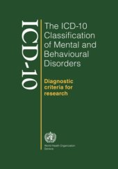 book The Icd-10 Classification of Mental and Behavioral Diseases