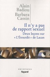 book Il n'y a pas de rapport sexuel. Deux leçons sur « L'Etourdit » de Lacan