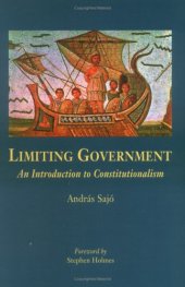 book Limiting Government: An Introduction to Constitutionalism