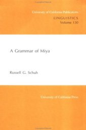 book A Grammar of Miya