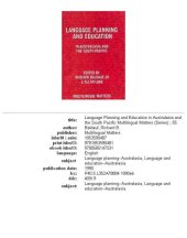 book Language Planning and Education in Australasia and the South Pacific (Multilingual Matters, 55)