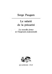 book Le salarié de la précarité : Les nouvelles formes de l'intégration professionnelle