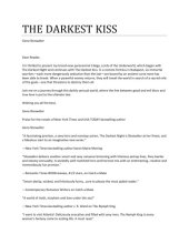 book The Darkest Kiss