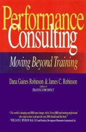 book Performance Consulting: Moving Beyond Training