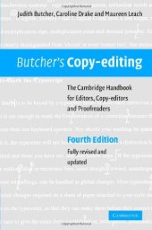 book Butcher's Copy-editing: The Cambridge Handbook for Editors, Copy-editors and Proofreaders