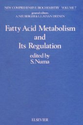 book Fattv Acid Metabolism and Its Regulation