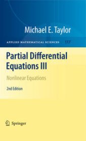 book Partial Differential Equations III: Nonlinear Equations