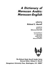 book A dictionary of Moroccan Arabic: Moroccan-English